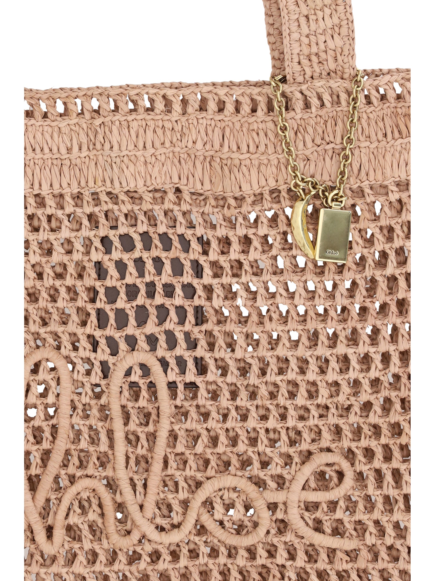 CHLOÉ OS summer banana tote bag