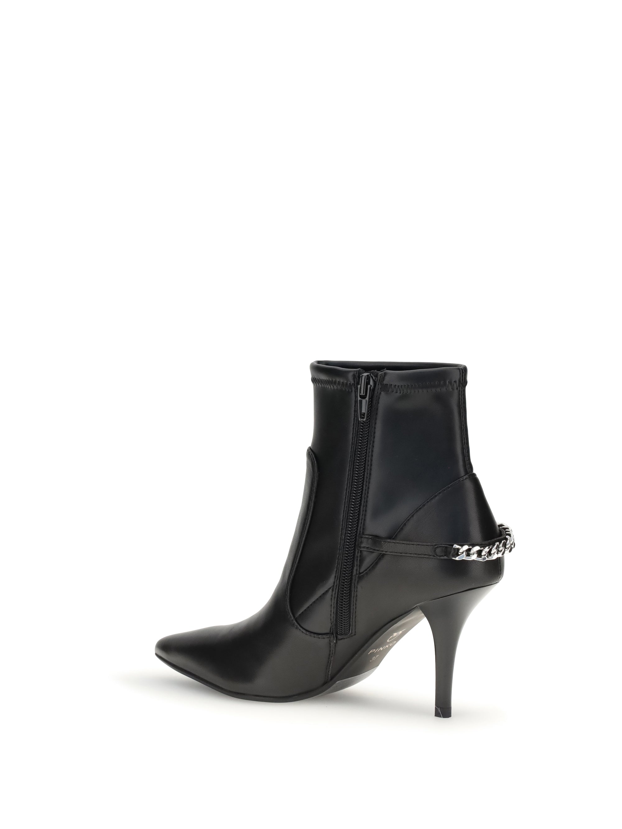 PINKO 37 chain ankle boots