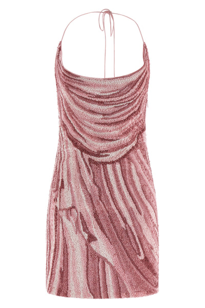 silk mini dress covered