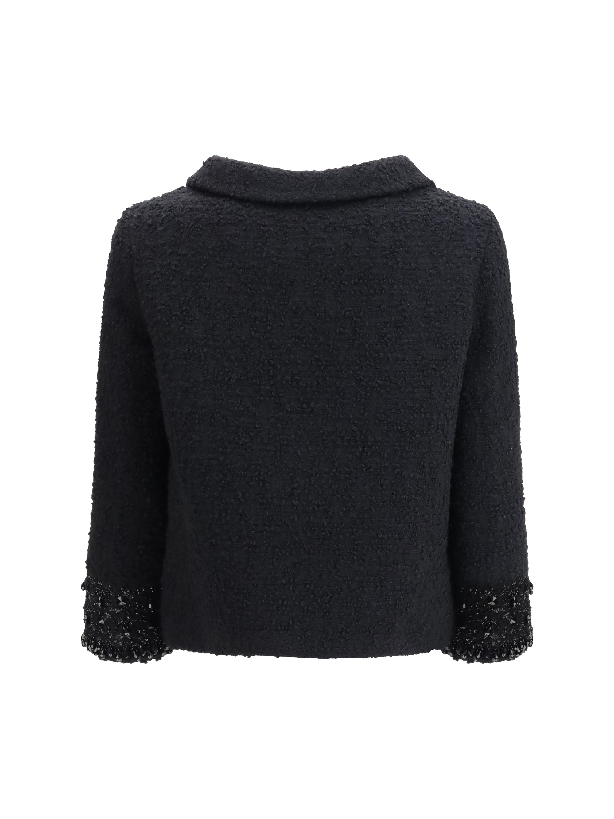 VALENTINO 42 tweed virgin wool jacket