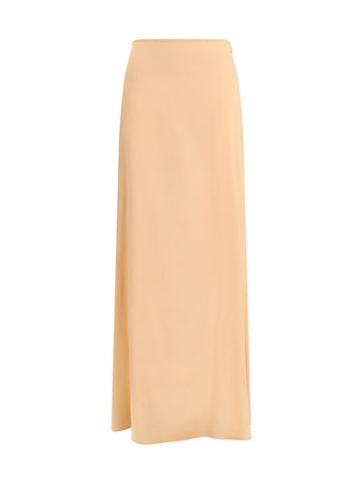 classic long silk skirt