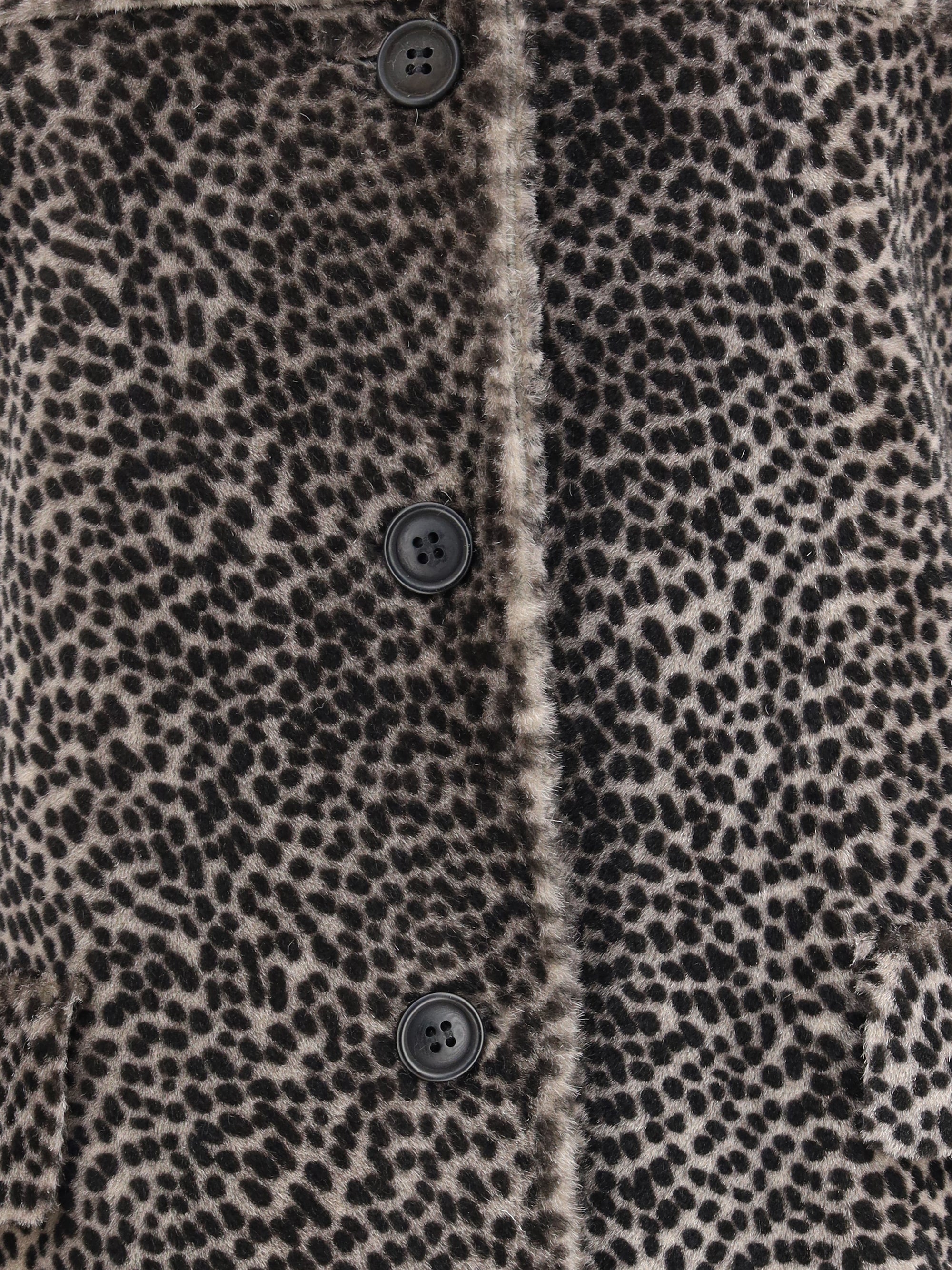 SALVATORE SANTORO 40 spotted patterned fur jacket