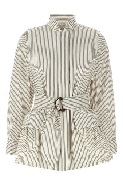 cotton and silk blouson