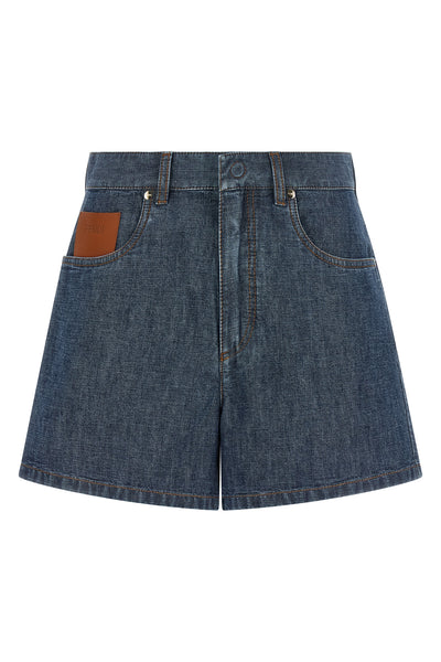 the fendi chambray denim short redefines casual wear through a sartorial luxury
