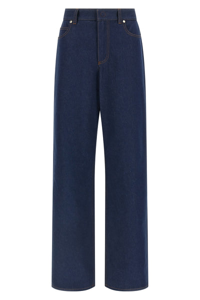 ff reverse cotton denim jeans