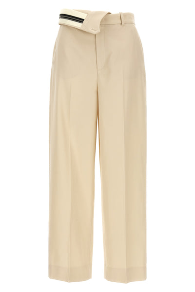wool and cotton gabardine trousers