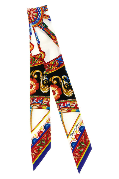 carretto print silk twill bandeau