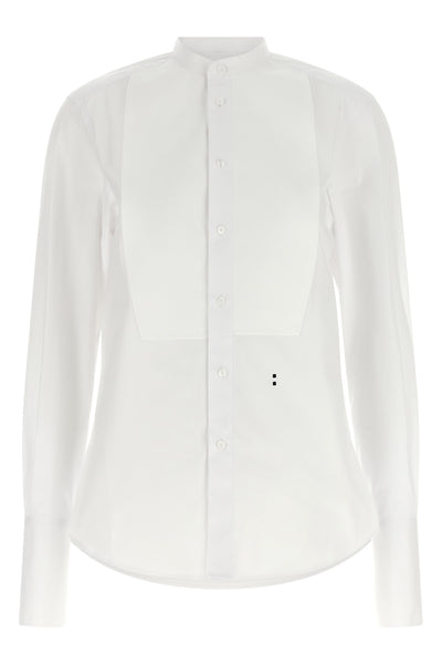the fendi fine poplin shirt reinterprets a classic of the male wardrobe through
