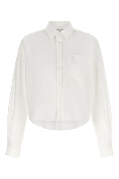 the ami paris shirt redefines traditional tailoring through a contemporary cropp