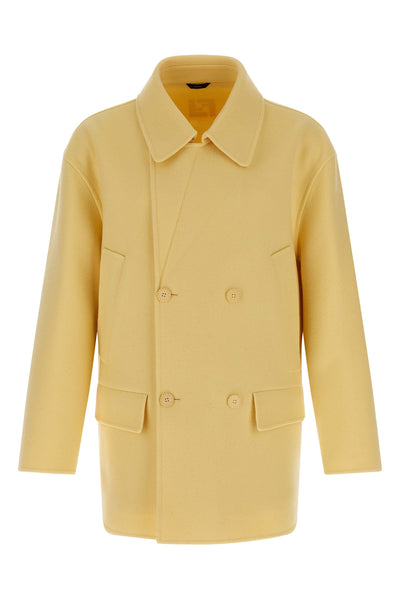 double breast caban felt coat