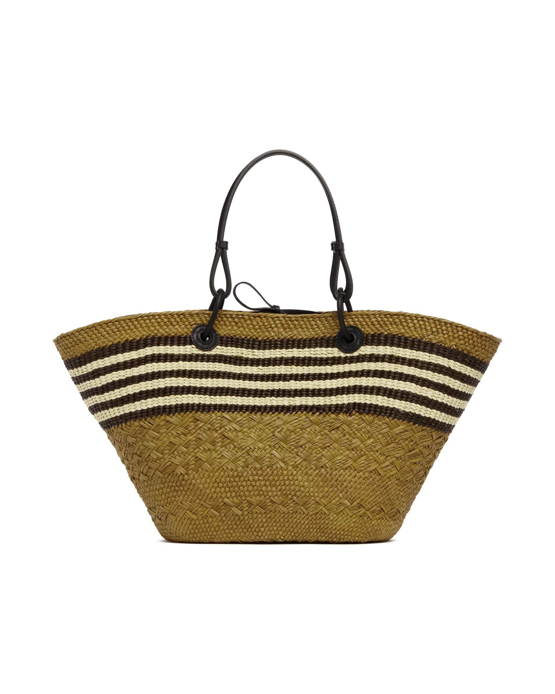 Medium Anagram Paula Ibiza Raffia Basket Bag