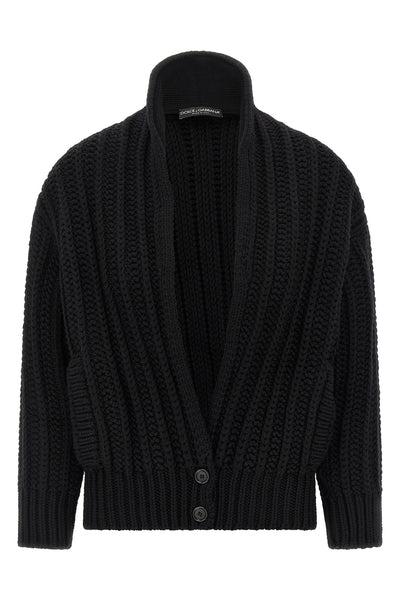 coarse wool cardigan