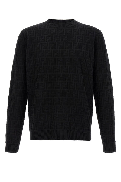 ff jacquard all-over cotton sweater