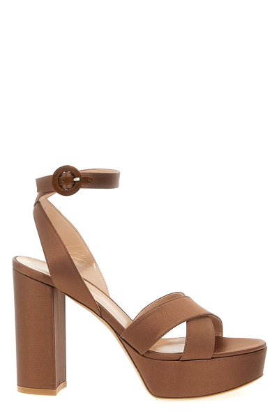sabrina satin sandals