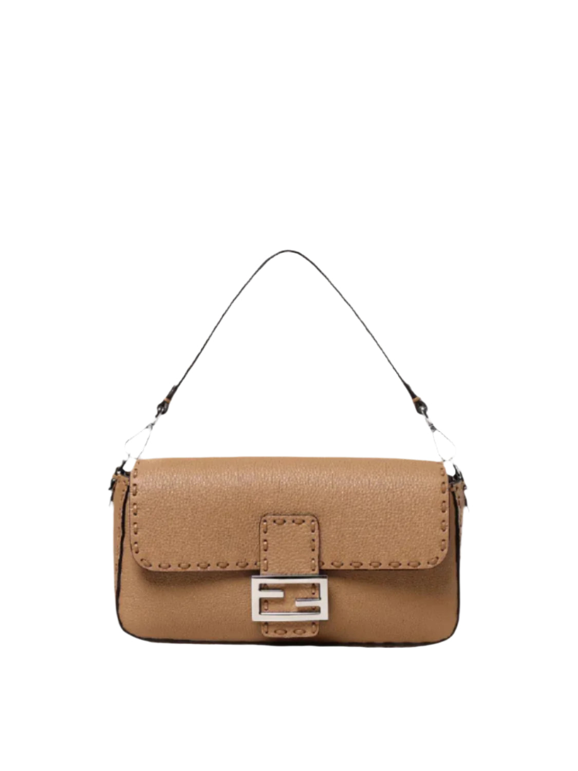 FF Baguette Leather Shoulder Bag
