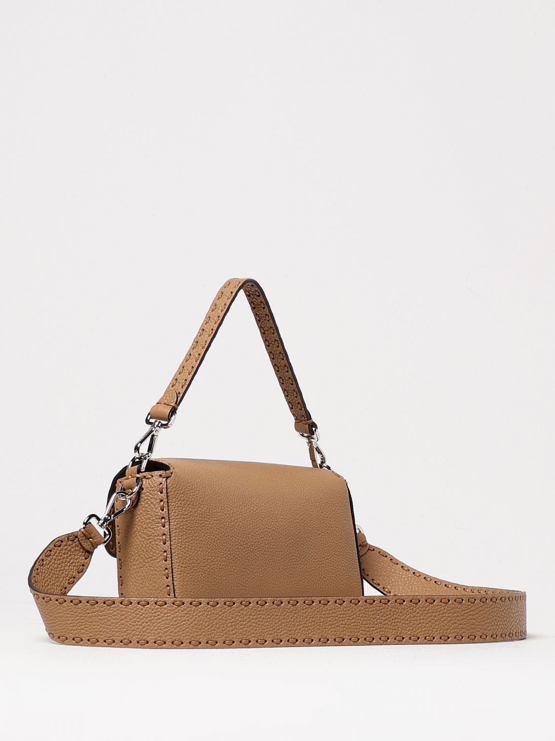 FF Baguette Leather Shoulder Bag