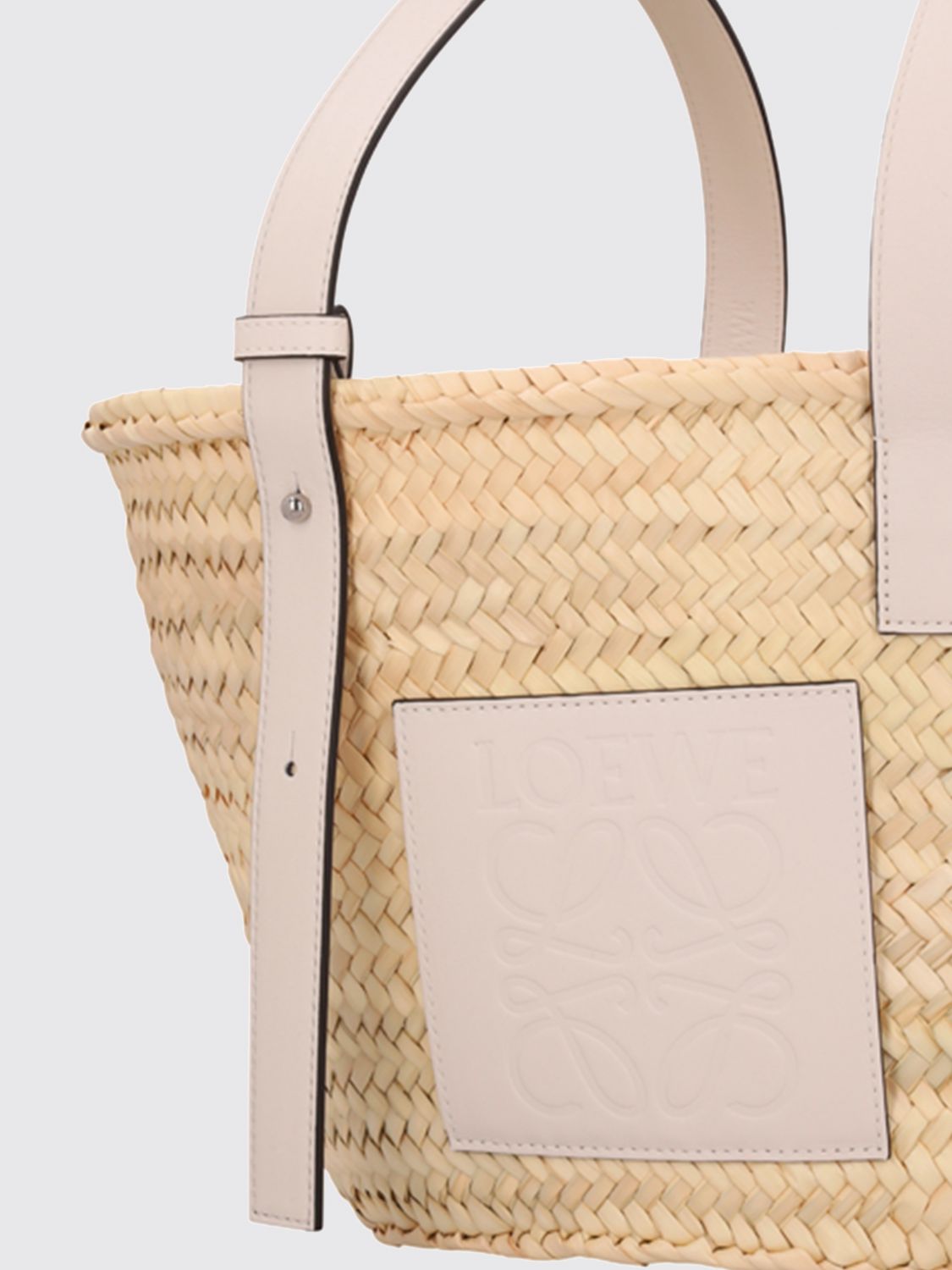 Medium Raffia Basket Tote