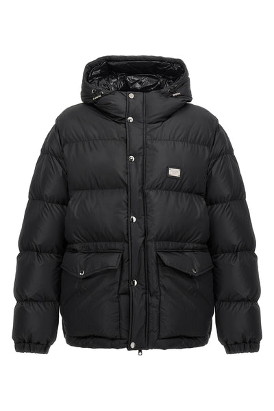 quilted and padded nylon down jacket