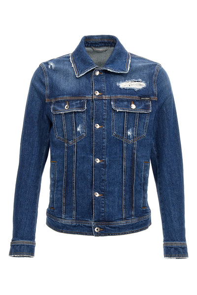 stretch cotton denim jacket