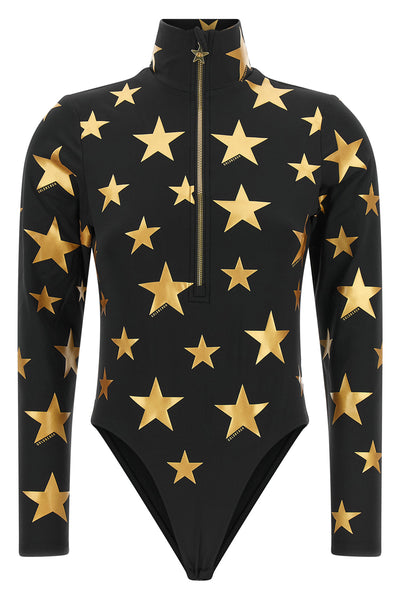 the goldbergh emiri ski bodysuit defines a tight silhouette through a powerstr