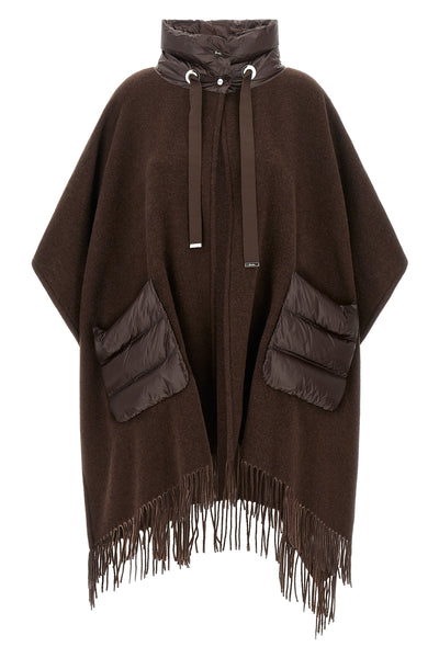 the herno resort poncho redefines the concept of outerwear through a relaxed a