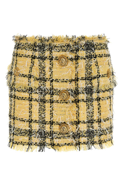 mini skirt in tweed