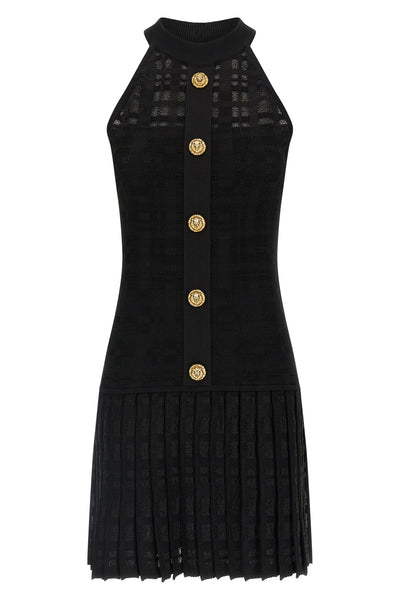 i dont see tartan knit mini dress