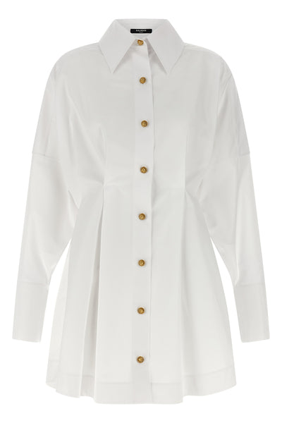 chemisier dress in cotton poplin