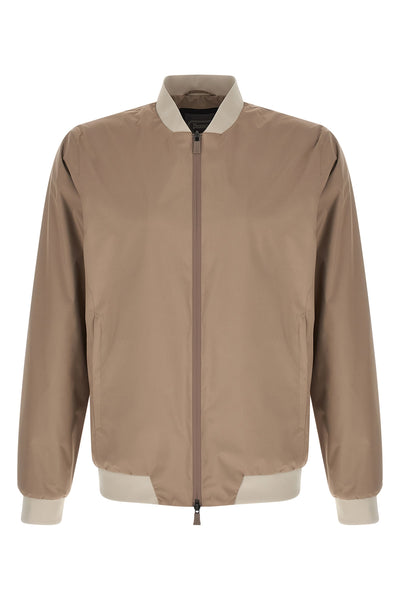 functional bomber jacket in water-repellent pro-meteo fabric