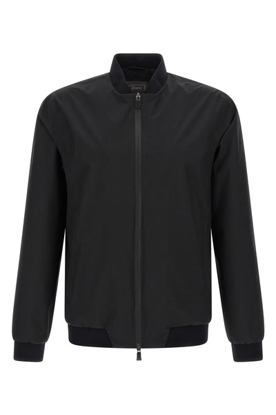 functional bomber jacket in water-repellent pro-meteo fabric