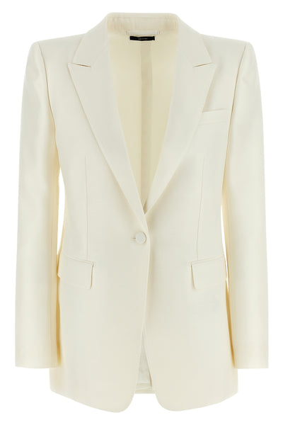radzmir single-breasted wool and silk blazer