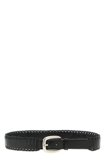 houston braided leather belt