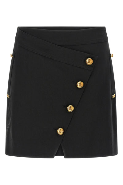 cotton gabardine mini skirt