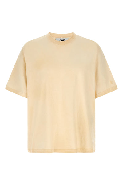 used-effect cotton t-shirt