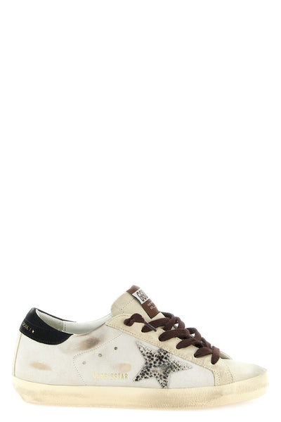 golden gooses super-star sneakers in pure white cowhide stand out for its ico