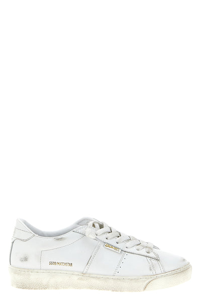 matchstar smooth leather sneakers