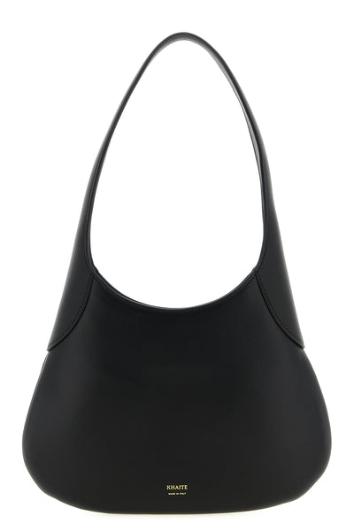 the small khaite joan shoulder bag exemplifies structural purity through its c