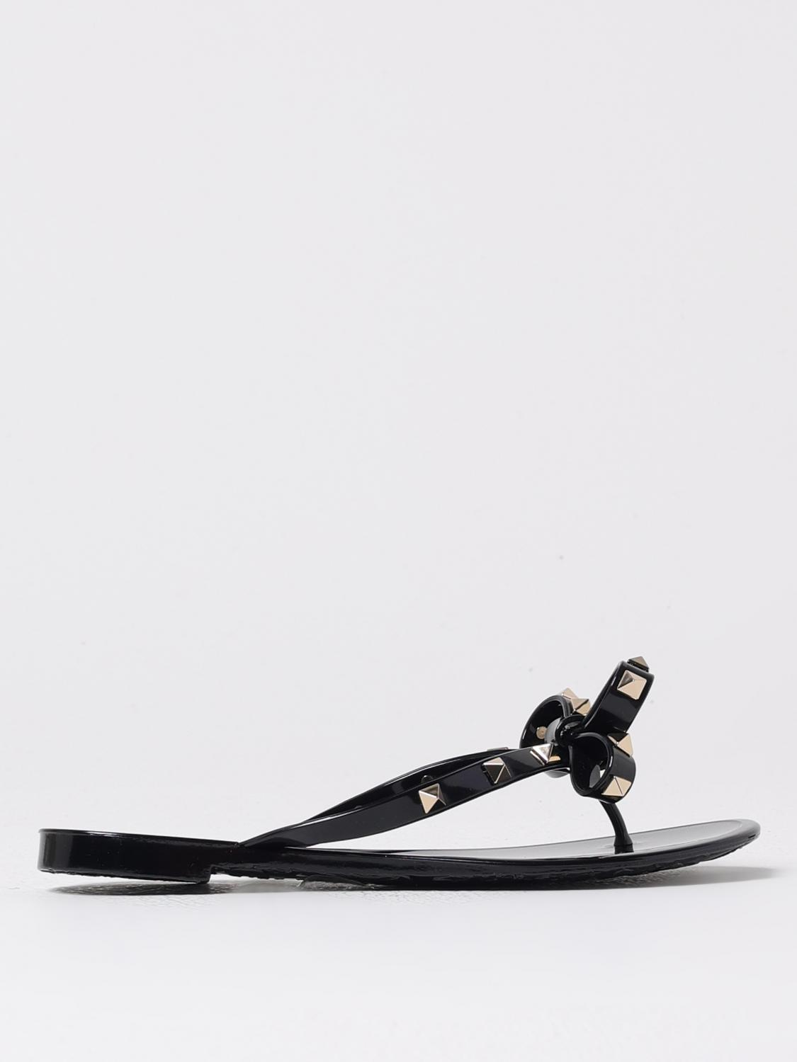 valentino-garavani-woman-s-flat-sandals-7w2s0552pvs-black