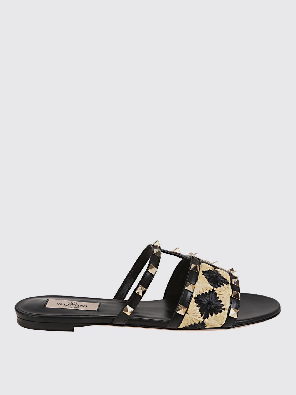valentino-garavani-woman-s-flat-sandals-ws0lt3-crc-black