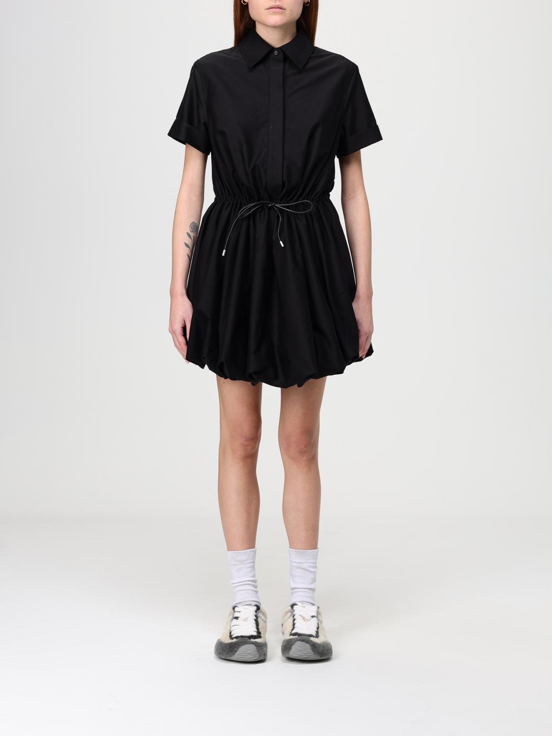 loewe black dress Womens Short-Sleeve Collared Cotton-Silk Mini 14 Size:20 US JUNE16 The Silk blend twisted Katy Perry looked every