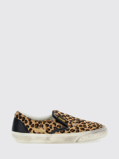 slip on animal print pony skin used effect sneakers