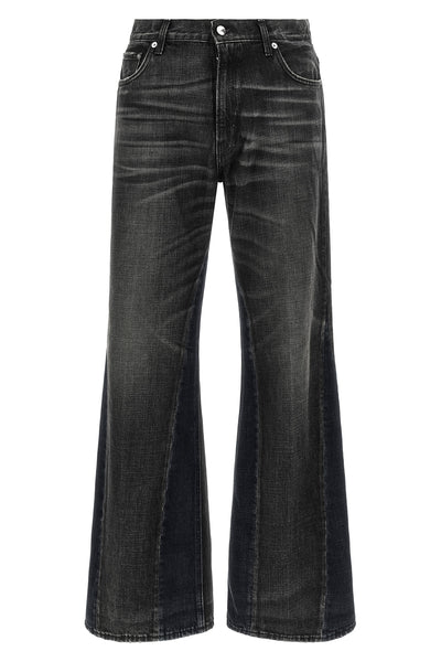 haikure claire denim jeans redefine the flared silhouette through a contempora