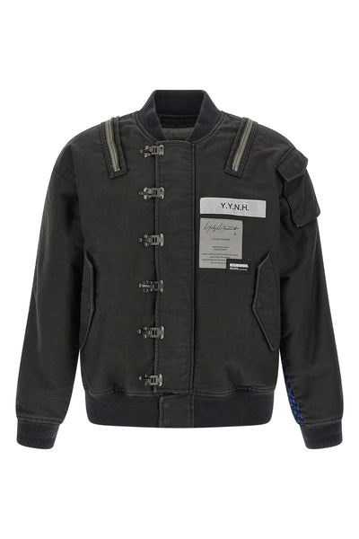 yohji yamamoto × neighborhood a-1 deck jacket in durable cotton piqué fabric