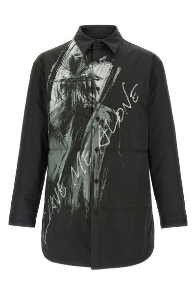 lightly padded nylon overshirt