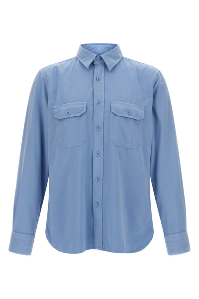 cotton and silk faille shirt