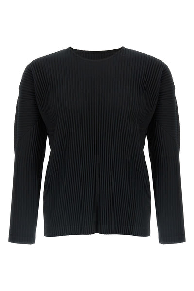 basics pleated t-shirt
