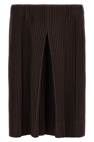 tailored pleats 2 quick-drying pleated bermuda shorts