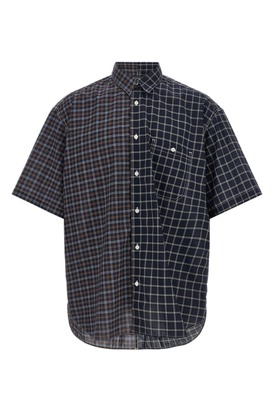 check patterned lightweight cotton poplin shirt