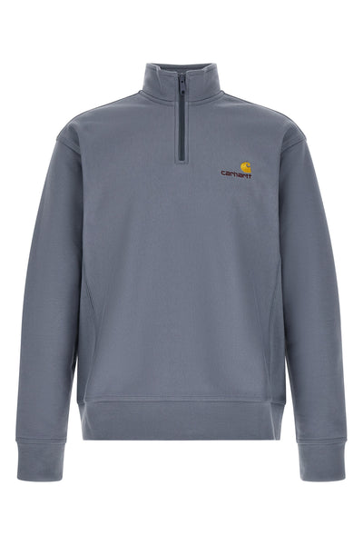american script cotton blend sweatshirt
