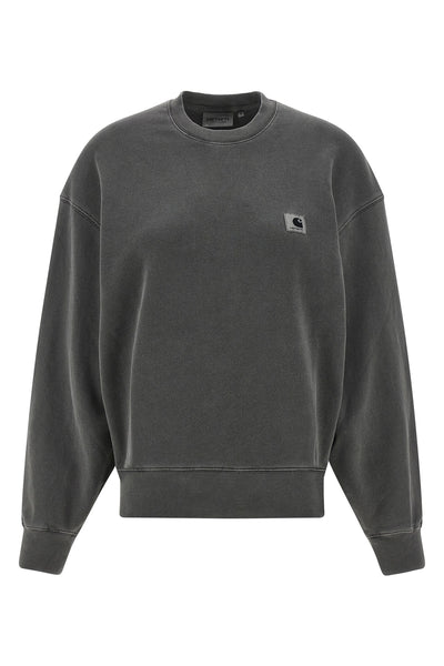 nelson sweatshirt in heavy garment-dyed loopback cotton jersey